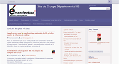 Desktop Screenshot of 83.emancipation.fr